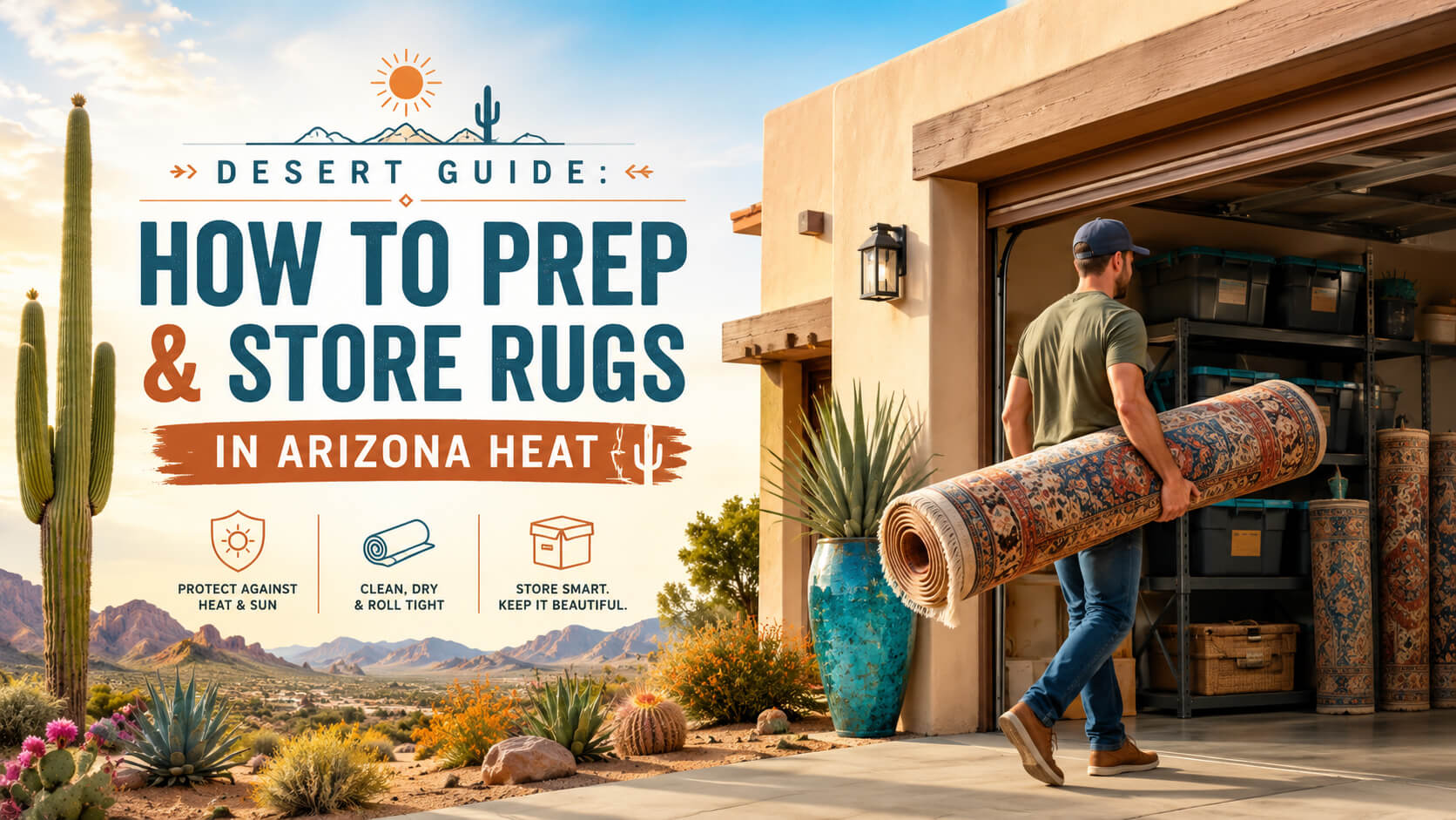 Desert Guide: How to Prep & Store Rugs in Arizona Heat