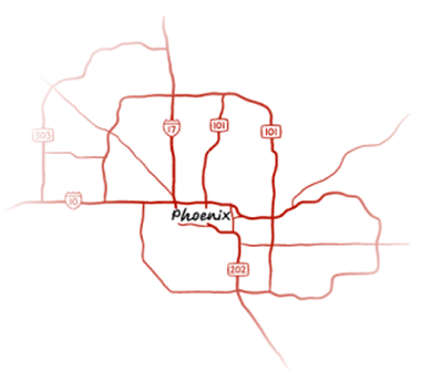 Phoenix Metro service area map